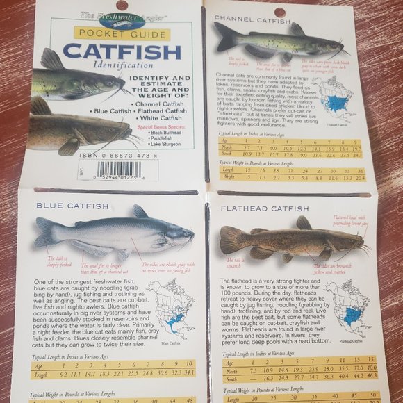 Fishing Laminated Pocket Guides - Set of 6 - Fresh & Salt Water - Picture 10 of 13